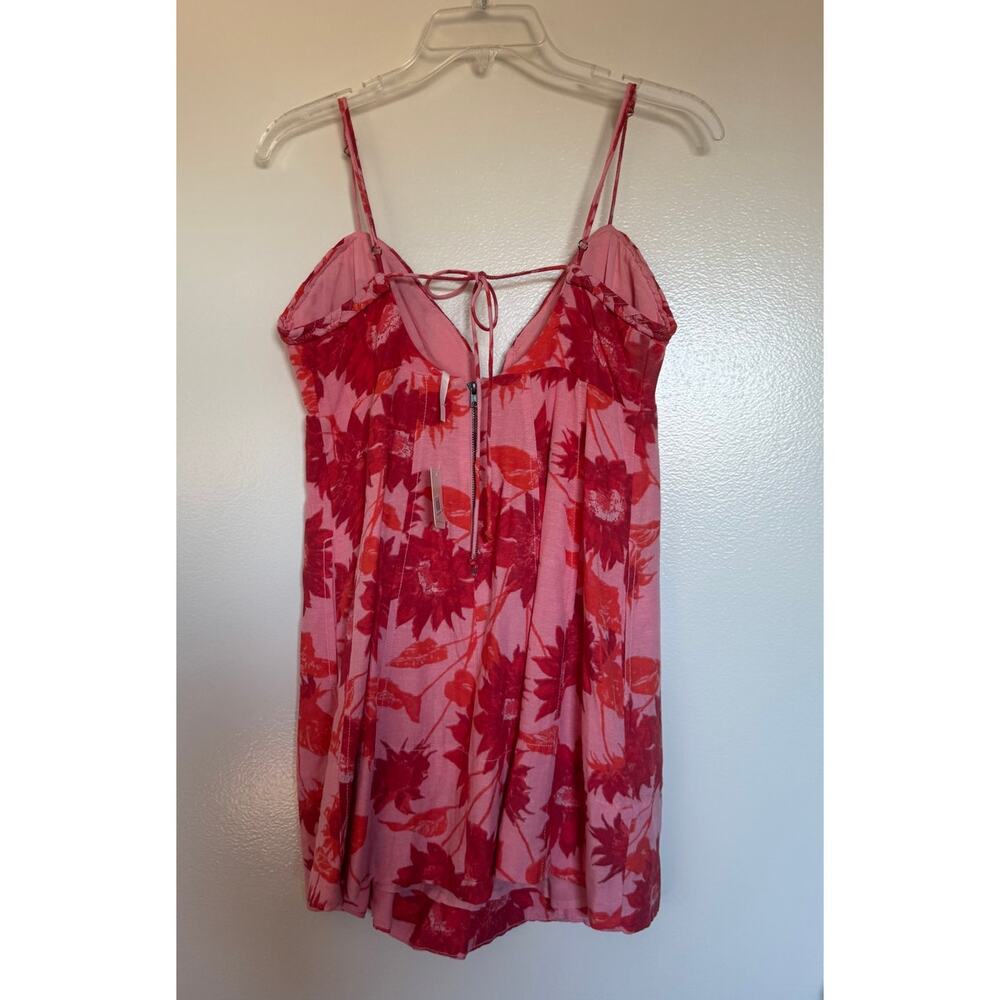 NWT  Free People Altura Printed Mini Dress in Strawberry Lemonade Size  Small - Picture 5 of 5